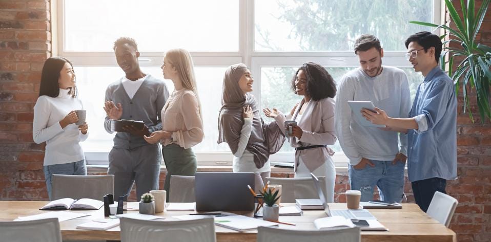 A diverse group of early-career professionals